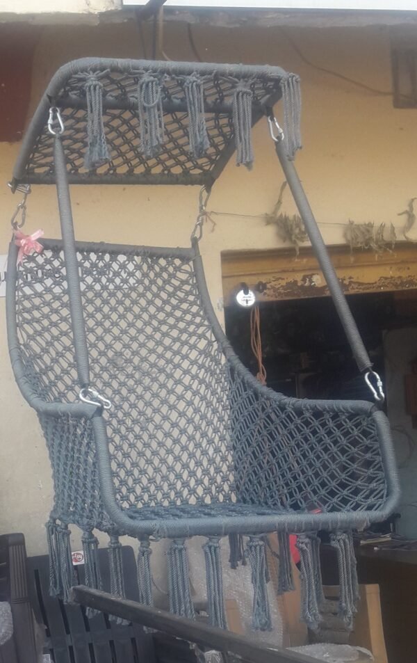 a chair with ropes - Jhula Perfect Home Decor